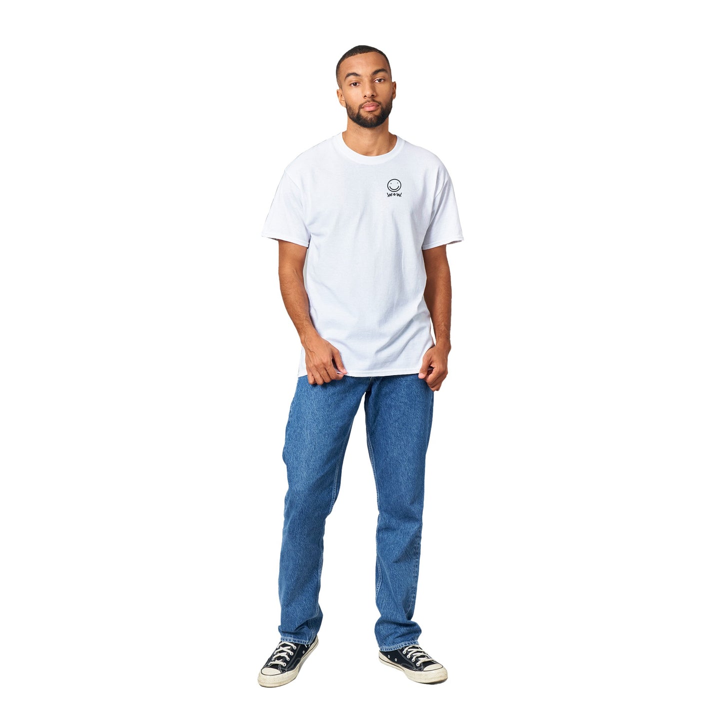 Smiley White Crewneck T-shirt