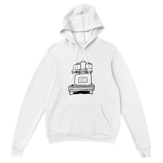 Couch Guy White Hoodie