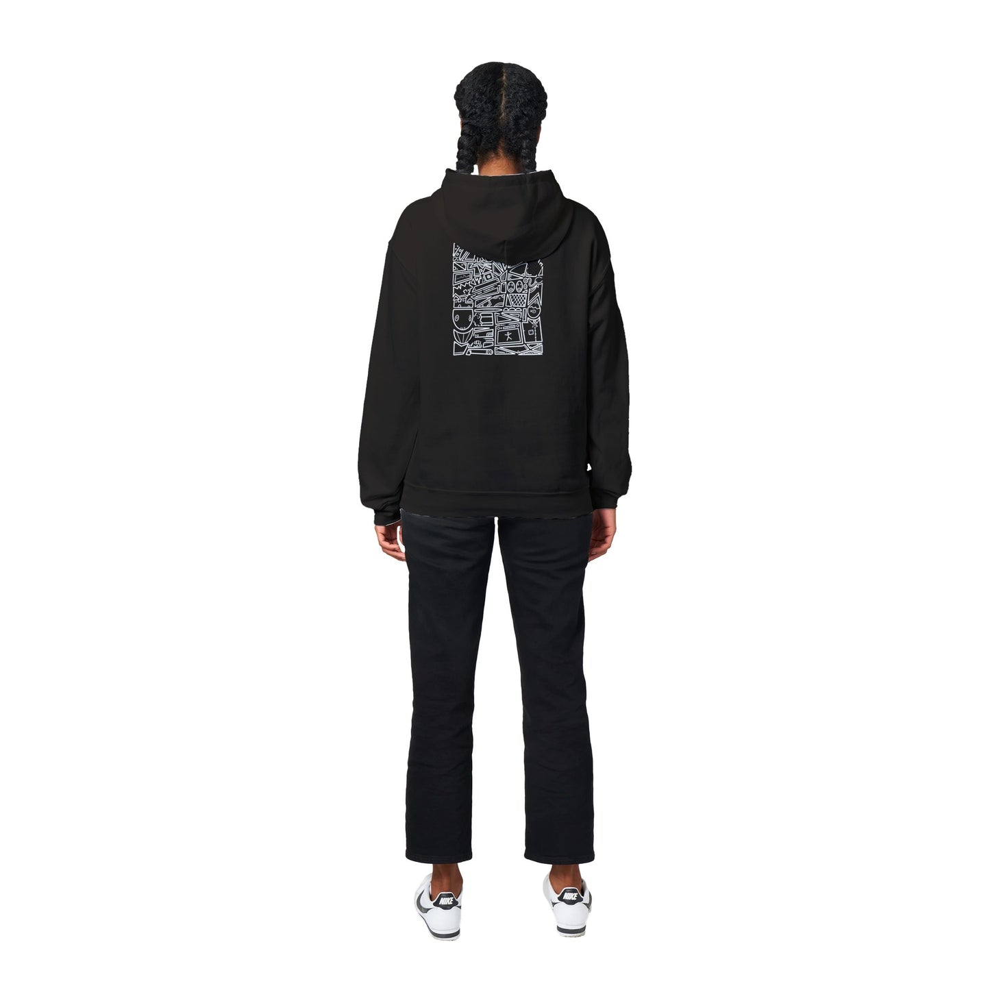 Black WOW Classic Hoodie