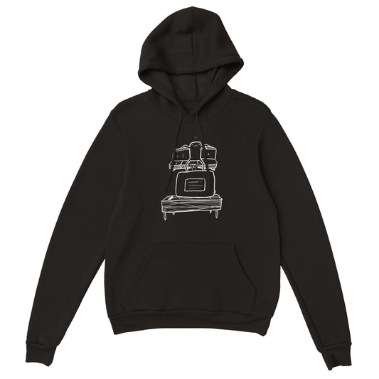 Couch Guy Black Hoodie